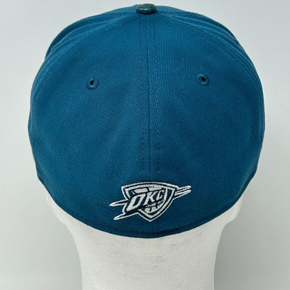 Oklahoma City Thunder Hat Baseball Cap New Era 59Fifty Aqua Blue Fitted 7 1/8 - Picture 3 of 9